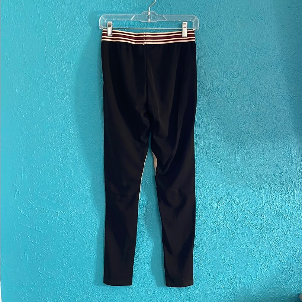Beige and Black Athletic Leggings - Picture 3 of 3